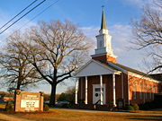 A church in the largely Protestant Bible Belt