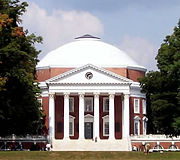 The University of Virginia, designed by Thomas Jefferson, is one of 19 American UNESCO World Heritage Sites