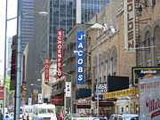 New York City's Broadway theater district is host to many popular productions