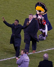 Pelé at Bramall lane, celebrating Sheffield F.C.'s 150th anniversary