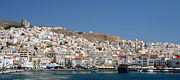 The Hermoupolis port in the island of Syros is the capital of the Cyclades.