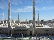 The Masjid al-Nabawi in Medina as it exists today.