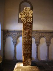 The 10th century Penmon Cross is an example of Celtic Christian traditions in Gwynedd.