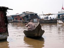 A boat on the Tonle Sap