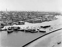The Al Ras district in Deira, Dubai in the 1960s.