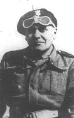 Polish general Stanisław Maczek, one of the early developers of anti-blitzkrieg tactics