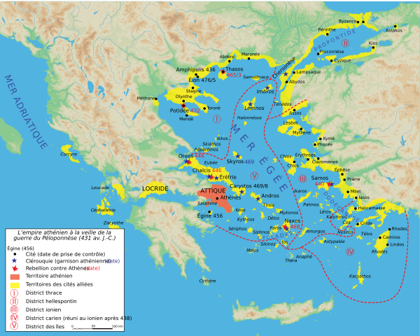 Image:Map athenian empire 431 BC-fr.svg