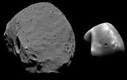 Phobos (left) and Deimos (right)