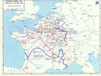 The German offensive in June sealed the defeat of the French.
