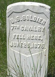 Marker stone on the battlefield.