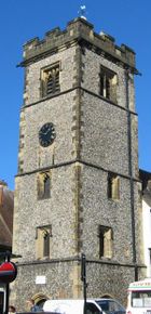 15th century clock tower of St Albans
