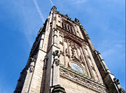 The Tower of Derby Cathedral, Englands third tallest (Anglican) cathedral church tower