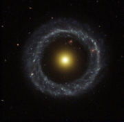 Hoag's Object, an example of a ring galaxy. Credit:Hubble Space Telescope/NASA/ESA.