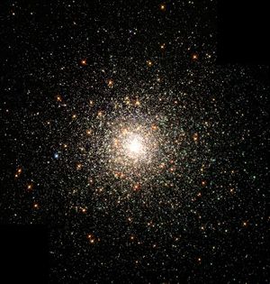 The Messier 80 globular cluster in the constellation Scorpius is located about 28,000 light-years from the Sun and contains hundreds of thousands of stars.
