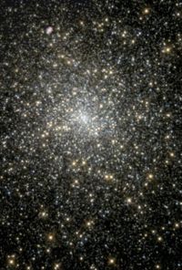Globular cluster M15 has a 4,000-solar mass black hole at its core. NASA image.