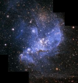 NGC 346, an open cluster in the Small Magellanic Cloud.