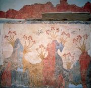 Landscape of spring time - Fresco from the Bronze Age, Akrotiri