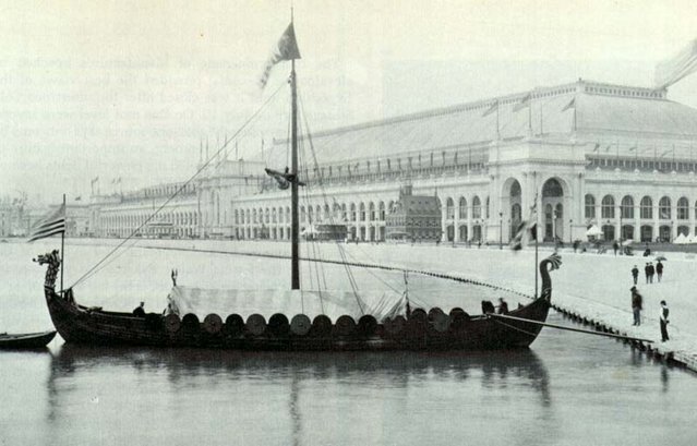 Image:Viking, replica of the Gokstad Viking ship, at the Chicago World Fair 1893.jpg