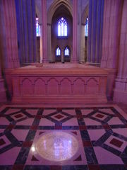 The final resting place of Woodrow Wilson at the Washington National Cathedral