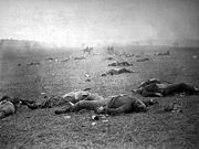 Union dead at Gettysburg, photographed by Timothy H. O'Sullivan, July 5–6, 1863