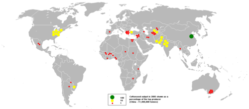 Cottonseed output in 2005