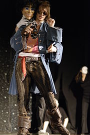 Adam Pope playing Zaphod in an amateur production of HHGTTG by Prudhoe's Really Youthful Theatre Company