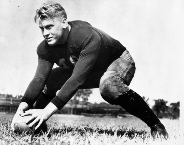 Image:Gerald Ford on field at Univ of Mich, 1933.jpg