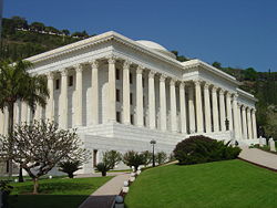 Seat of the Universal House of Justice, governing body of the Bahá'ís, in Haifa, Israel