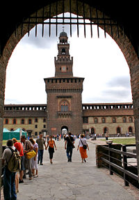 Castello Sforzesco, sign of the power of the House of Sforza.