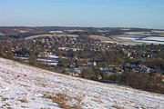 Goring Gap, where the Thames broke through the Chilterns, seen from Lardon Chase