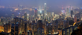 Humans have structured their environment in extensive ways in order to adapt to problems such as high population density, as shown in this image of Hong Kong.