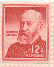 Benjamin Harrison stamp