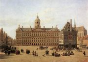 Dam Square in the late 17th century: painting by Gerrit Adriaenszoon Berckheyde