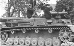 A German Panzer IV tank.