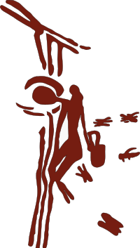 Honey seeker depicted on 15000 year old cave painting near Valencia, Spain