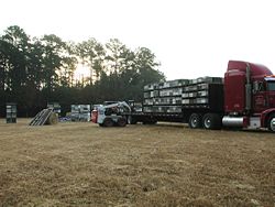 Moving spring bees from South Carolina to Maine for blueberry pollination