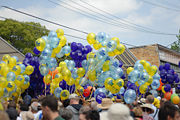Balloons demonstrating the extent of the electioneering that occurred in Bennelong at the 2007 federal election.