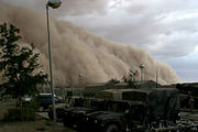 Sandstorm in Iraq.
