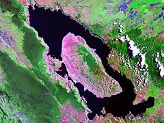 Lake Toba - Landsat photo