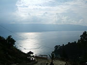 A view of Lake Toba from the island of Prapat