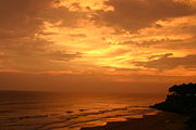 Sunset at Varkala Beach.