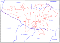 Municipal Districts of Tehran