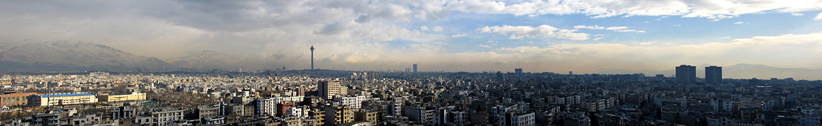 Panoramic view from Tehran.