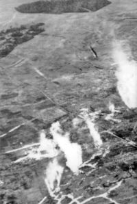 A British cylinder release at Montauban on the Somme, June 1916 — part of the preparation for the Battle of the Somme.