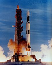 The last Saturn V launch carried the Skylab space station to low Earth orbit in place of the third stage.