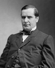 Representative William McKinley, photographed by Matthew Brady.