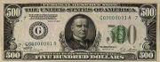 The $500 Bill with McKinley's portrait.