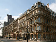 Colmore Row in Birmingham's Business District.