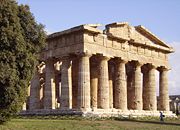 The Greek Temple of Apollo, Paestum, Italy
