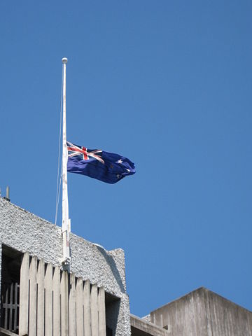 Image:New Zealand flag half mast.jpg